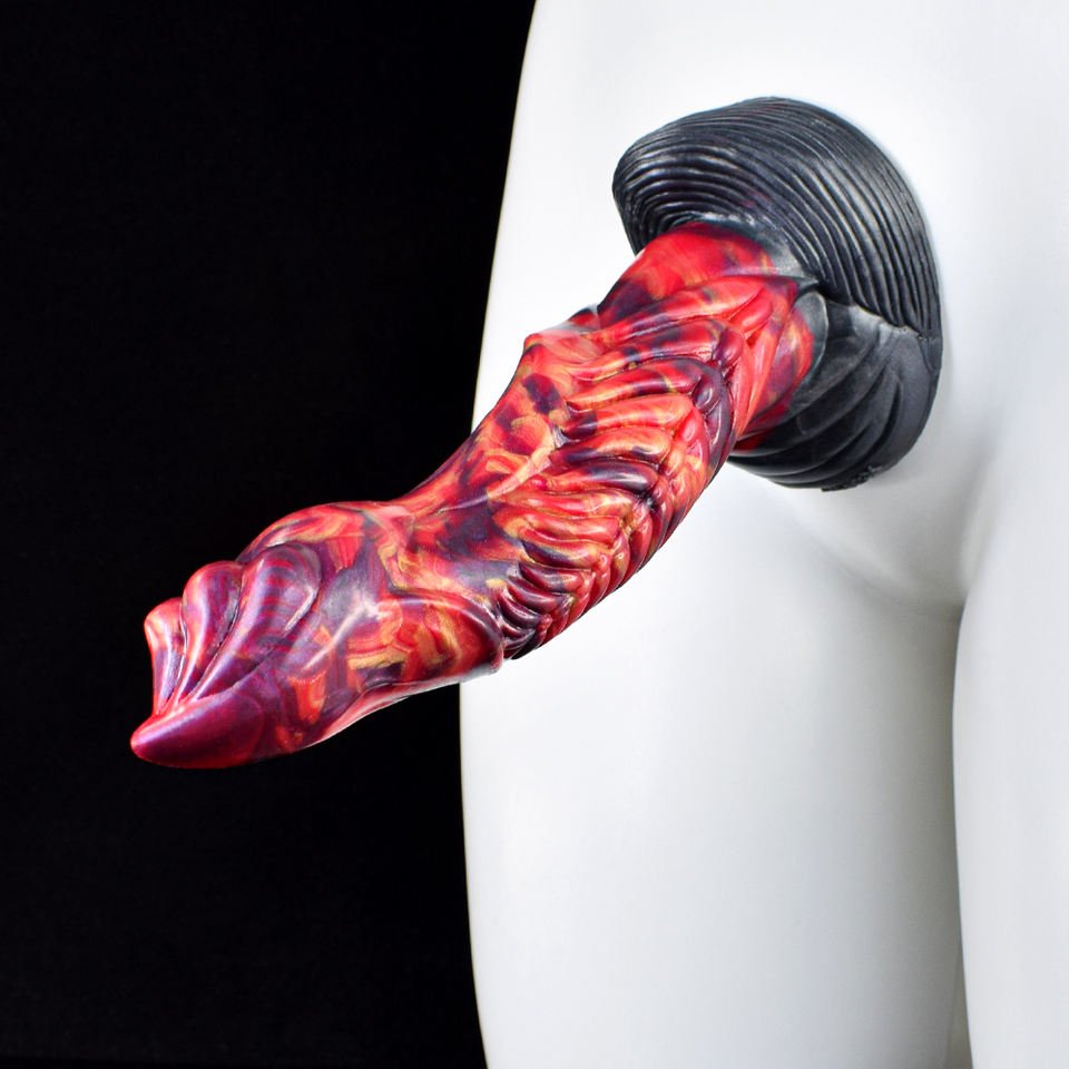 👾 🐲 MILLER Fantasy Dildo – Ribbed Dragon Dildo for Deep Play - BeastGasm